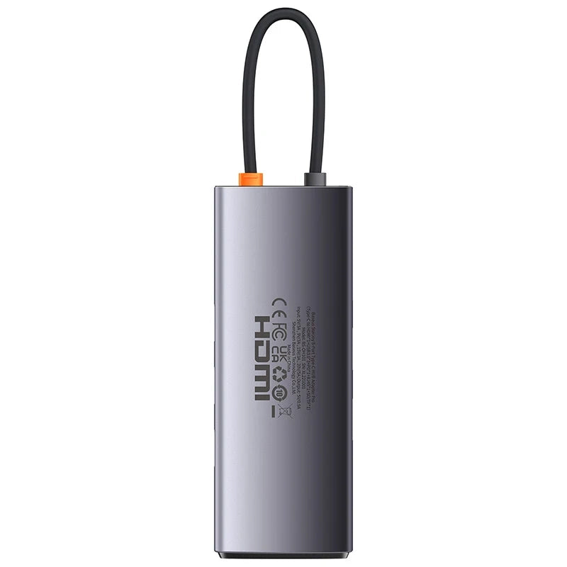 Hub 8w1 Baseus StarJoy Metal Glam Series, USB-C do HDMI + 3 x USB 3.0 + USB-C PD + RJ45 + SD/TF - Product Image 5