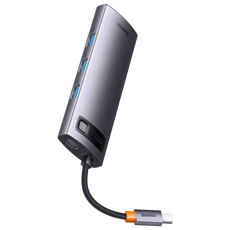 Hub 8w1 Baseus StarJoy Metal Glam Series, USB-C do HDMI + 3 x USB 3.0 + USB-C PD + RJ45 + SD/TF - Product Image 3