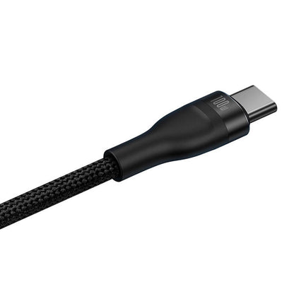 2in1 USB cable Baseus Flash Series USB-C do USB-C 100W, 1.5m (black - Product Image 3