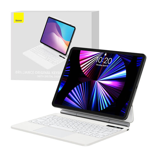 Case with keyboard for iPad Baseus Brilliance PRO 10, 10.9" (white) - Product Image 1
