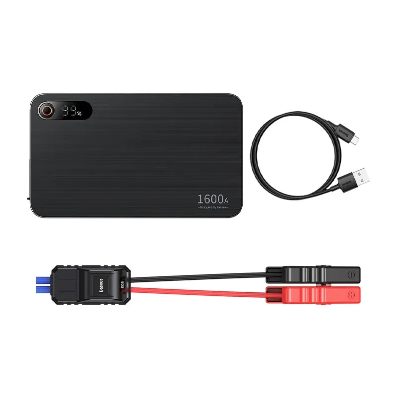 Powerbank/Baseus Super Energy PRO Car Jump Starter, 1600A, USB (black) - Product Image 8