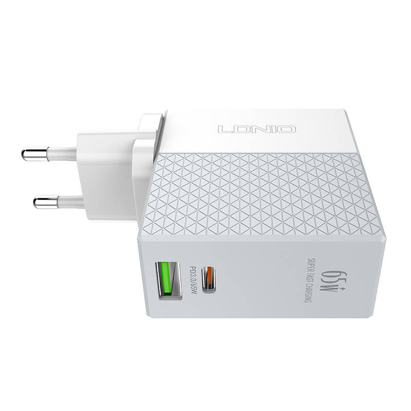 Wall charger LDNIO A2620C USB, USB-C 65W + USB-C - USB-C cable - Product Image 2