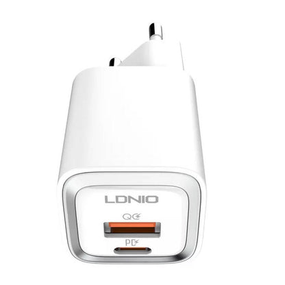 Wall charger LDNIO A2318M USB, USB-C + USB-C - Lightning Cable - Product Image 1