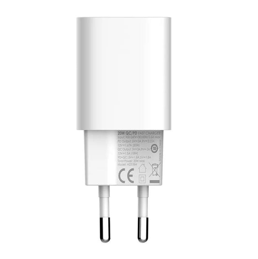 Wall charger LDNIO A2318M USB, USB-C + USB-C - Lightning Cable - Product Image 2