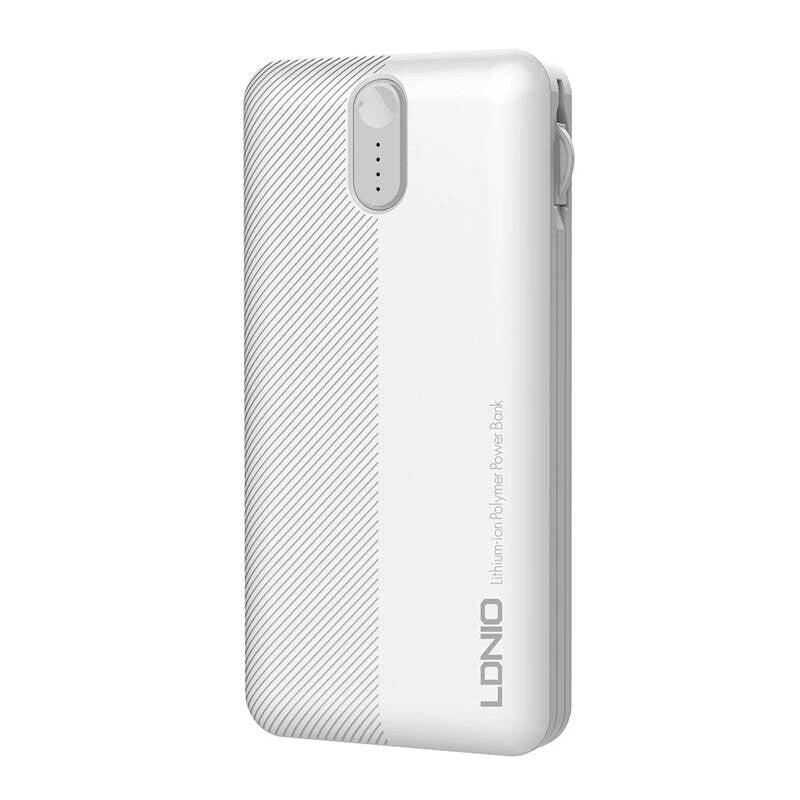 Powerbank LDNIO PL1013, 10000mAh + 3in1 cable (white) - Product Image 3