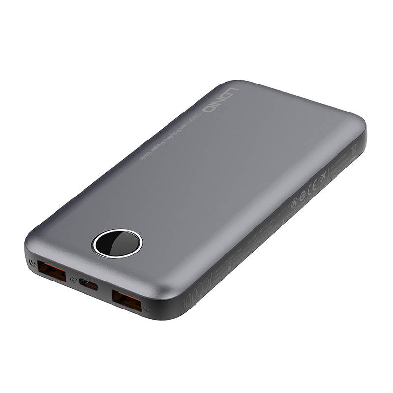 Powerbank LDNIO PQ10, 2xUSB, 22.5W, 10000mah (Grey) - Product Image 4