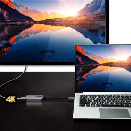 Aten | USB-C to HDMI 4K Adapter | HDMI Female | USB-C Male | USB-C to HDMI