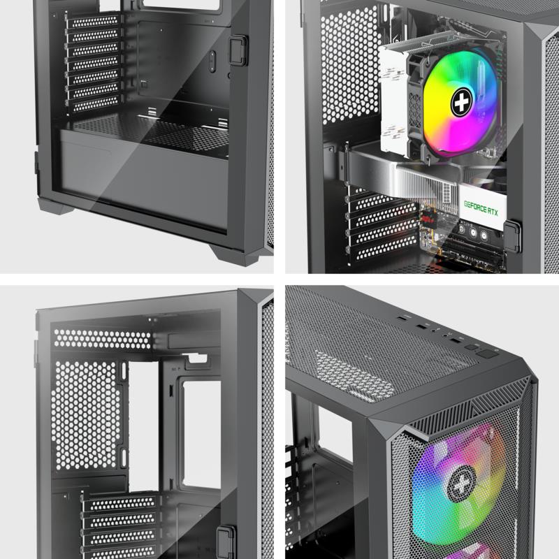 Case XILENCE ATX/micro ATX/Mini-ITX Black Midi Tower PC XG161