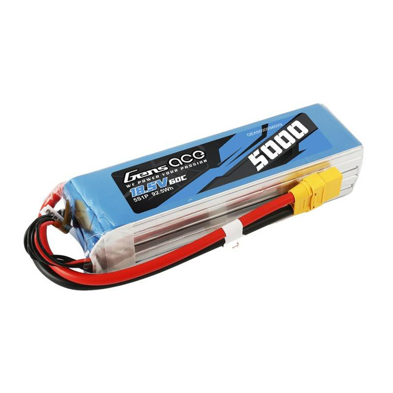 Akumulator LiPo Gens Ace Bashing 5000mAh 18.5V 60C 5S1P - XT90 - Product Image 3