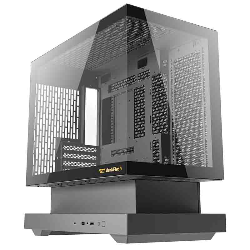 Darkflash F1 computer case (Black) + 6 ARGB fans - Image 1