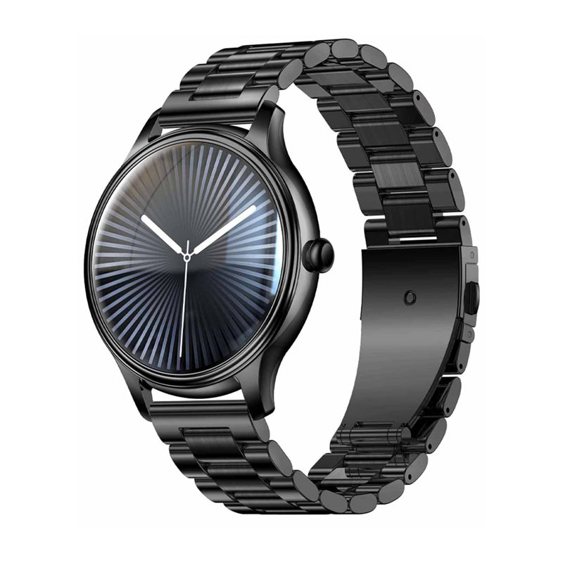 COLMI L28 Smart Watch (black + black steel strap) - Image 2
