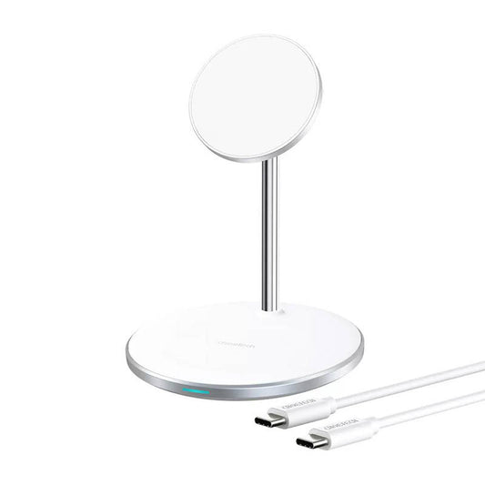 Wireless charger Choetech T581-F with stand (white) - Product Image 1