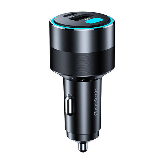 Choetech TC0011 car charger 130W 2x USB C 1x USB A (black) - Product Image 2