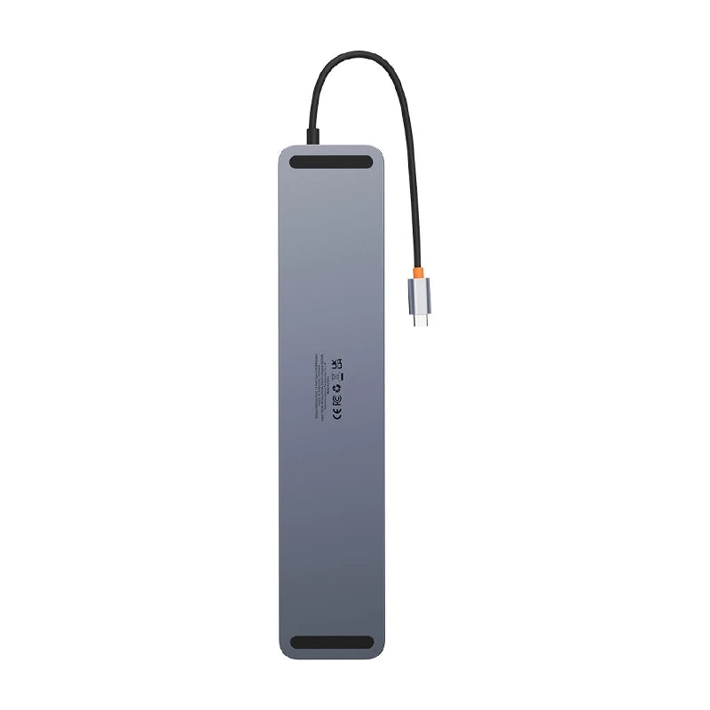 Hub 12w1 Baseus EliteJoy Gen2 series USB-C do 2xHDMI+ 3xUSB 3.0+ PD+ DP+ SD/TF+ RJ45+Type-C+ 3.5mm (dark grey) - Product Image 7