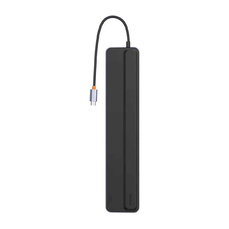 Hub 12w1 Baseus EliteJoy Gen2 series USB-C do 2xHDMI+ 3xUSB 3.0+ PD+ DP+ SD/TF+ RJ45+Type-C+ 3.5mm (dark grey) - Product Image 3