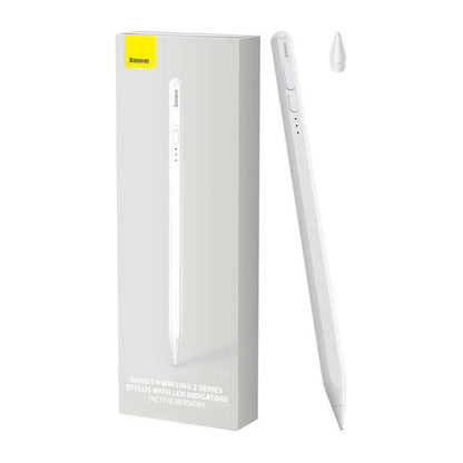 Baseus Smooth Writing 2 Stylus Pen with LED Indicators (white) - Product Image 1