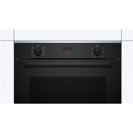 Bosch Oven | HBA2340B0 | 71 L | Electric | Hydrolytic | Knobs | Convection | Height 59.5 cm | Width 59.4 cm | Black