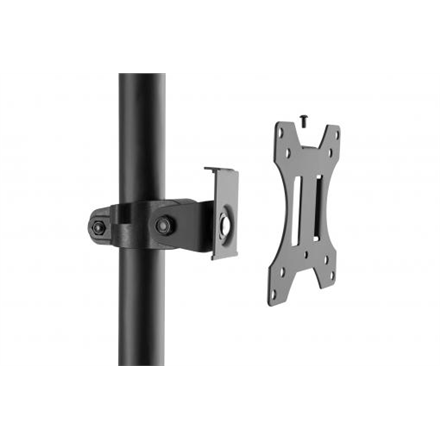 Mobile workstation with individual height adjustment | DA-90374 | Monitor Mount, PC Holder | 17-32 " | Black