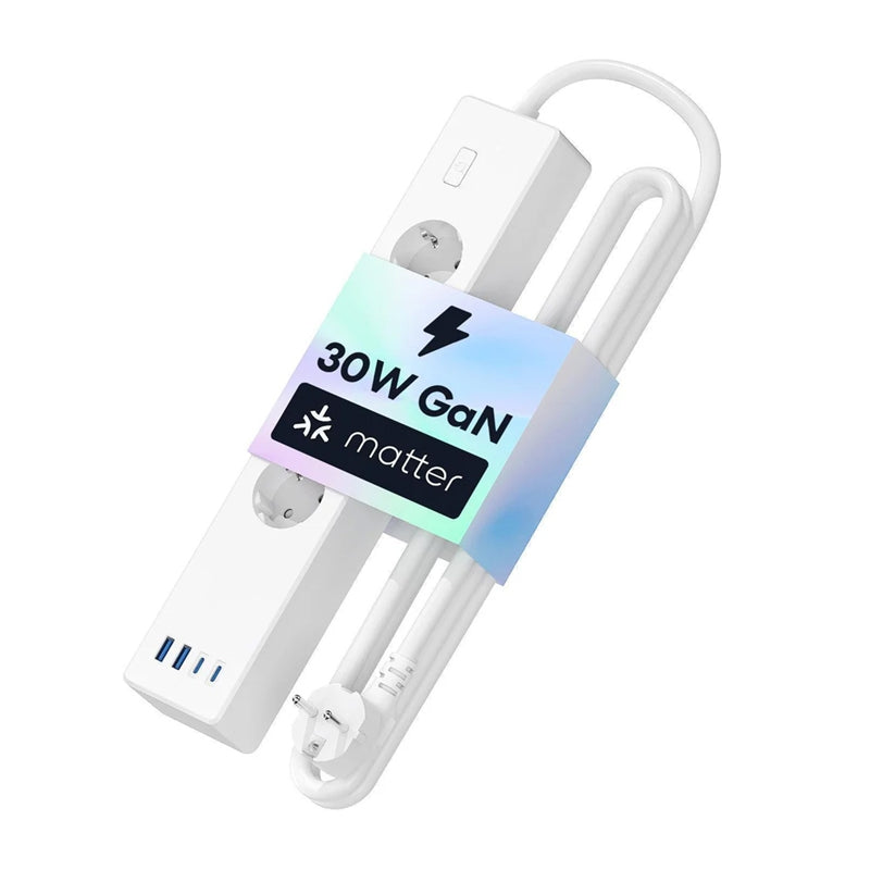 Meross MSP844(EU) smart fast charging power strip, 4 outlets + 2x USB-A + 2x USB-C (Matter) - Image 2
