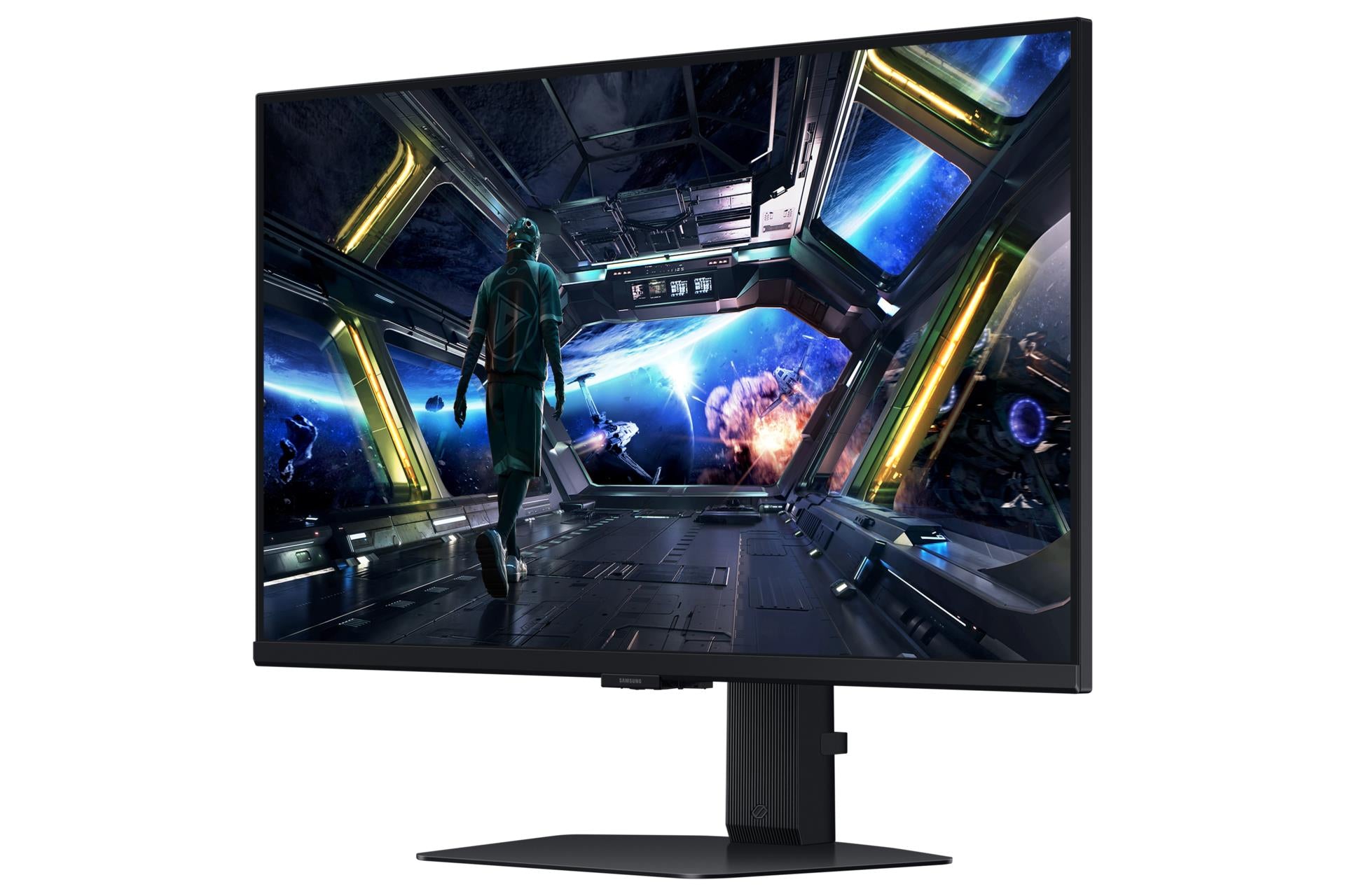 LCD Monitor SAMSUNG Odyssey G7 27" Gaming Panel IPS 3840x2160 16:9 144Hz 1 ms Speakers Swivel Pivot Height adjustable Tilt Colour Black LS27DG702EUXDU