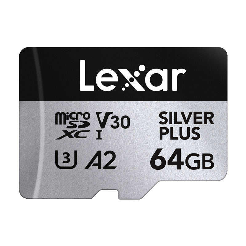 Karta pamięci Lexar High-Performance Silver Plus microSDXC 64GB + adapter - Image 2