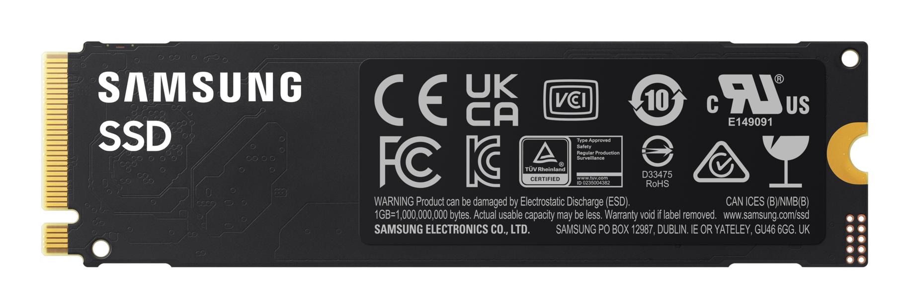 SSD SAMSUNG Box MTBF 1500000 h Read speed 7250 MB/s Write speed 6450 MB/s NVMe Yes PCI Express 4.0 M.2 2000 GB MZ-V9V2T0BW