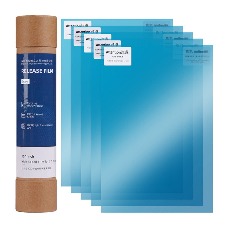 Anycubic Quick-Change FEP Film for Photon Mono M5s/M5s Pro/M7 Pro/M7 (10.1 inches/5 sheets) - Image 1