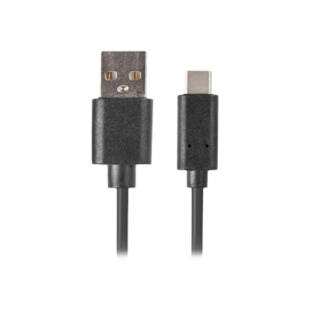 Lanberg | USB Type-C to USB Type-A 2.0 Cable, 0.5 m | CA-USBO-10CU-0005-BK | USB Type-C to USB Type-A