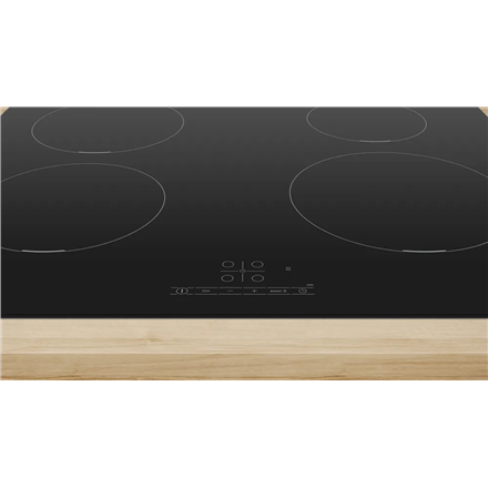 Bosch Hob | PIE611BB5E | Induction | Number of burners/cooking zones 4 | Touch | Timer | Black | Display