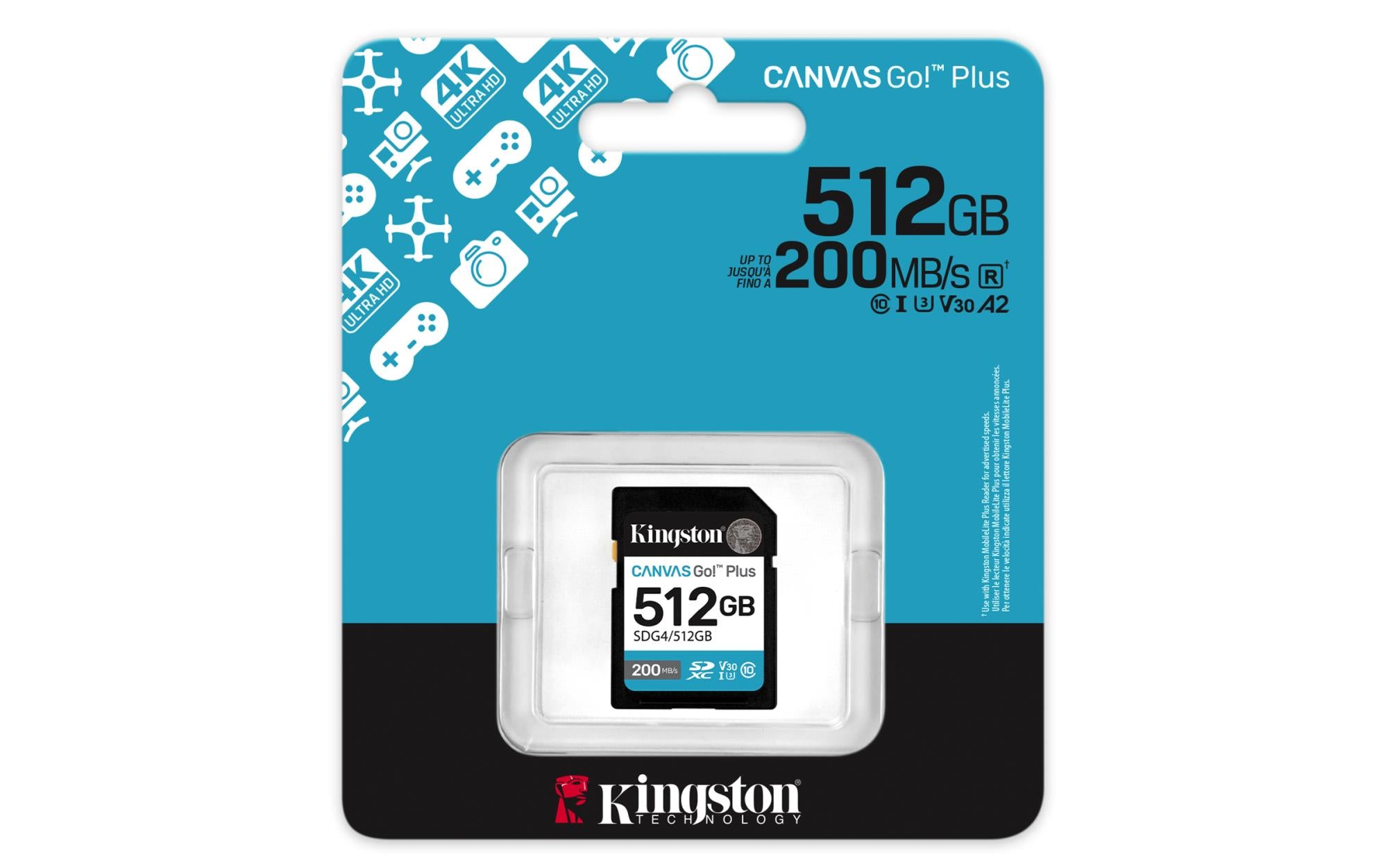 MEMORY SDXC 512GB UHS-I/SDG4/512GB KINGSTON