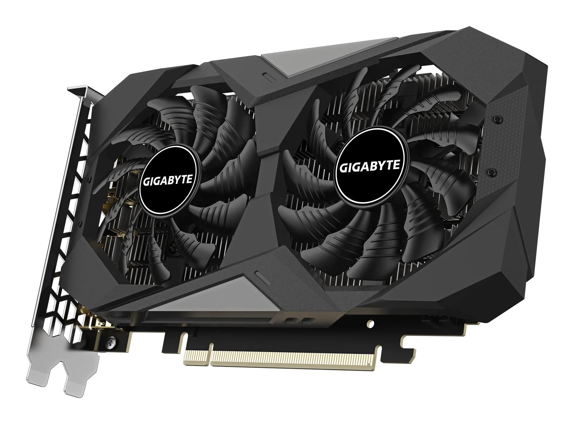 Graphics Card GIGABYTE NVIDIA GeForce RTX 3050 6 GB GDDR6 96 bit PCIE 4.0 16x Memory 14000 MHz GPU 1477 MHz 2xHDMI 2xDisplayPort GV-N3050WF2OCV2-6GD