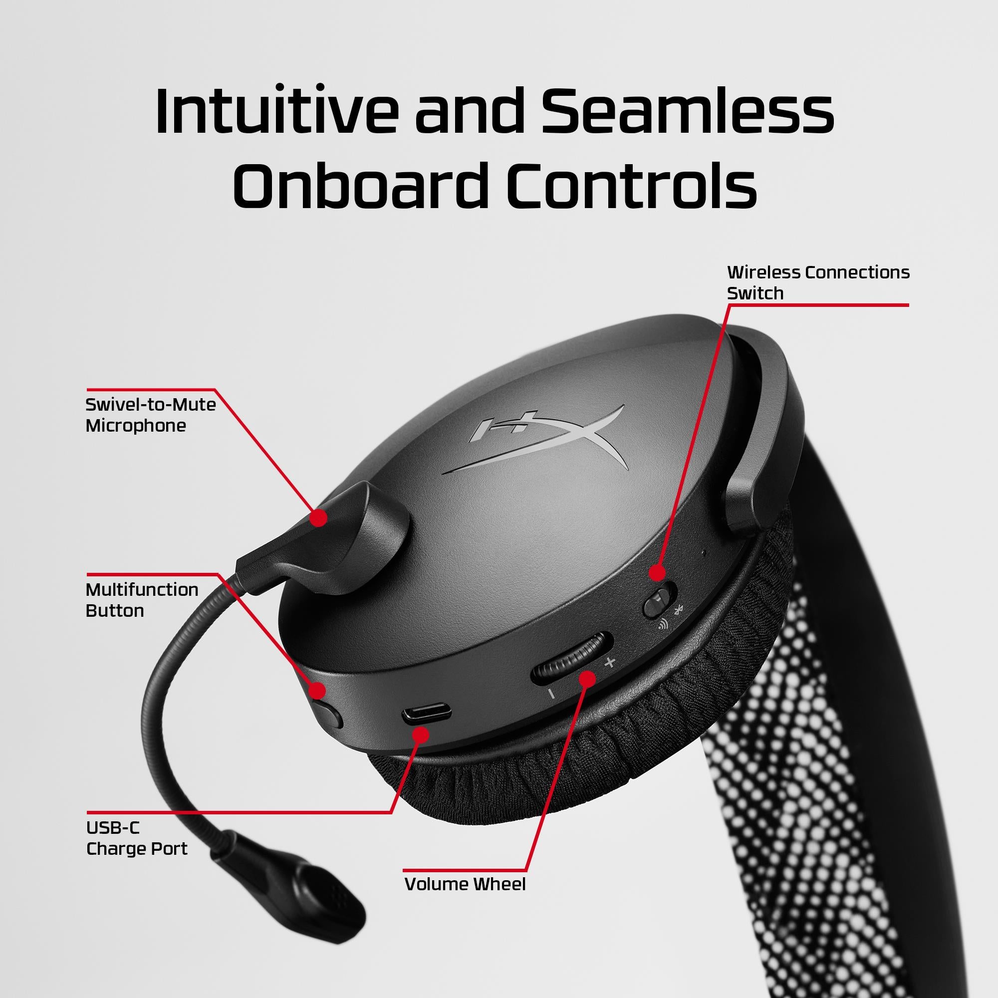 HEADSET HYPERX CLOUD JET/WRL GAM BLACK AJ0T1AA HYPERX