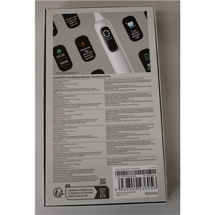 SALE OUT. Xiaomi Oscillation Electric Toothbrush Pro, White EU | Xiaomi Oscillation Electric Toothbrush Pro EU | Warrant