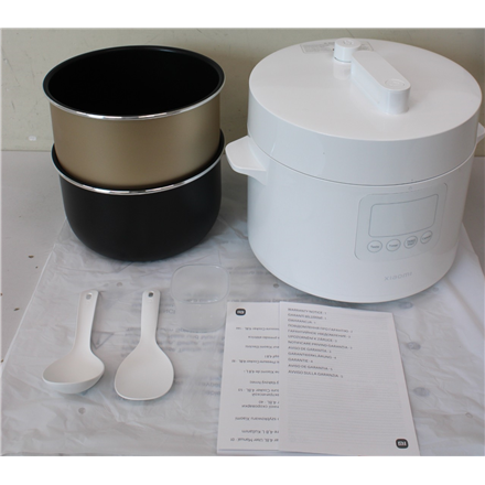 SALE OUT. Xiaomi | Electric Pressure Cooker EU | 1000 W | 4.8 L | Number of programs 6 | White | USED, SCRATCHED INSIDE 
