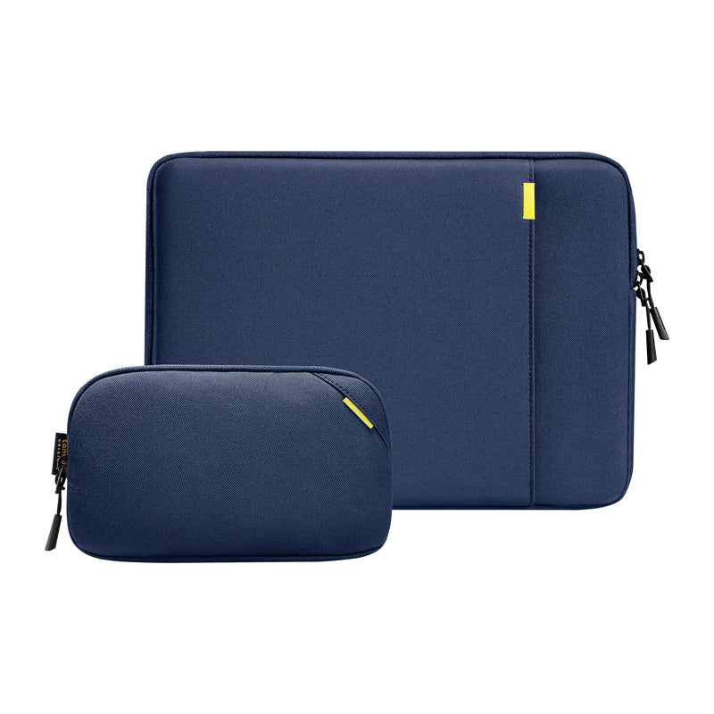 TOMTOC Defender-A13 Laptop Sleeve + 14" Case Set (Navy Blue) - Image 1