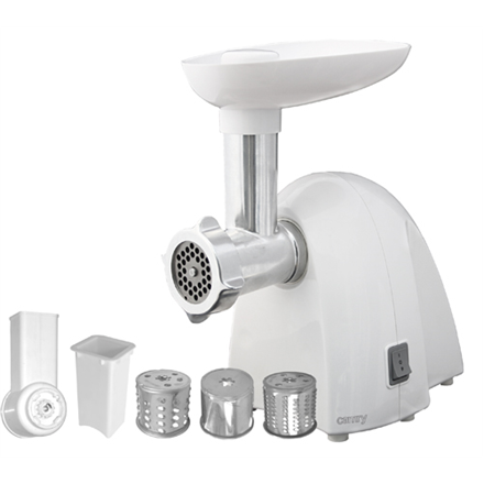 Camry | CR 4802 | White | 600-1500 W | Number of speeds 1 | Middle size sieve, mince sieve, poppy sieve, plunger, sausag