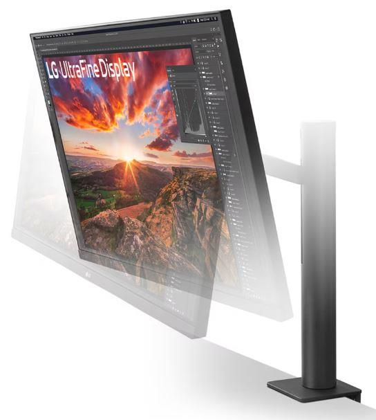 LCD Monitor LG 31.5" Panel IPS 3840x2160 16:9 60Hz 5 ms Speakers Swivel Pivot Height adjustable Tilt Colour Black 32UN880K-B