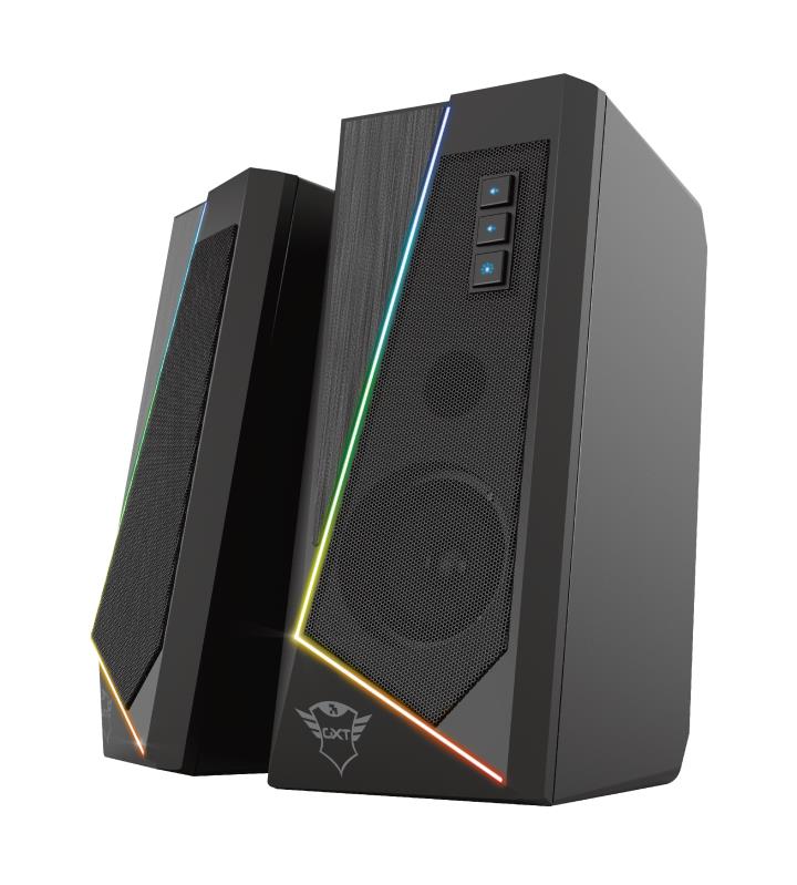 Speaker TRUST GXT 609 Zoxa RGB Illuminated Speaker Set 1xUSB 2.0 Black 24070