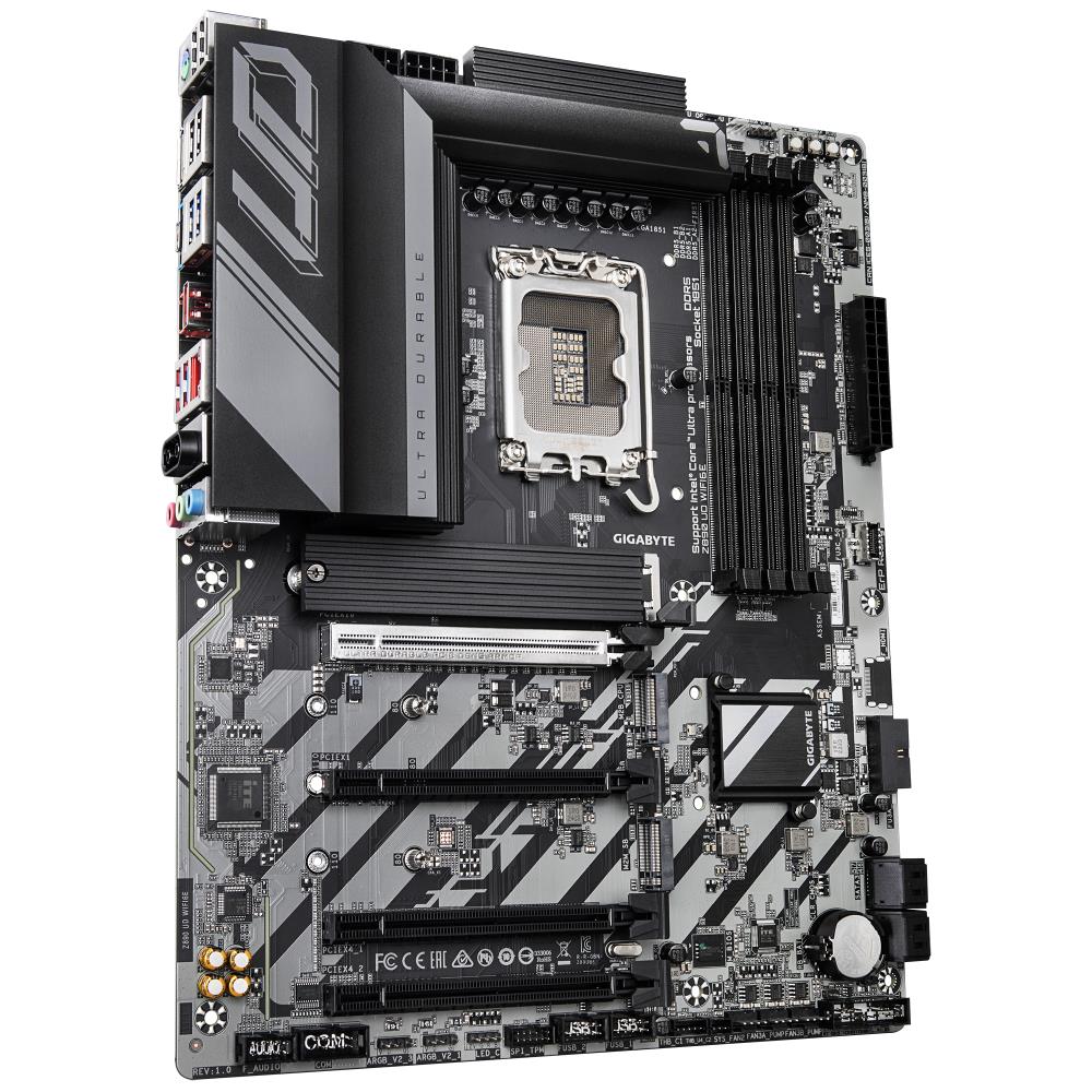 Mainboard GIGABYTE Intel Z890 LGA1851 ATX Memory DDR5 Memory slots 4 1xPCI-Express 4.0 1x 2xPCI-Express 4.0 4x 1xPCI-Express 5.0 16x 3xM.2 1xDisplayPort 4xUSB 2.0 5xUSB 3.2 1xUSB-C 1xPS/2 1xRJ45 3xAudio port Z890UDWIFI6E