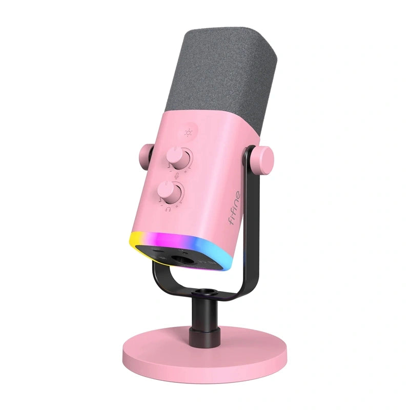 Fifine AM8 Gaming Microphone (Pink) - Image 2