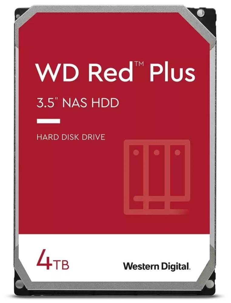 HDD WESTERN DIGITAL Red Plus 4TB SATA 3.0 128 MB 5400 rpm 3,5" WD40EFZX
