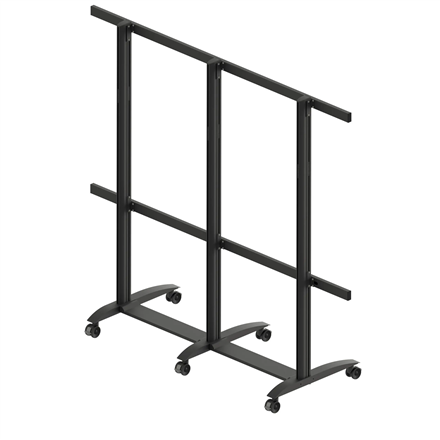 EDBAK Floor stand | TRV400.006 Videoconferencing trolley for Samsung | Height adjustment | 130 " | Maximum weight (capac