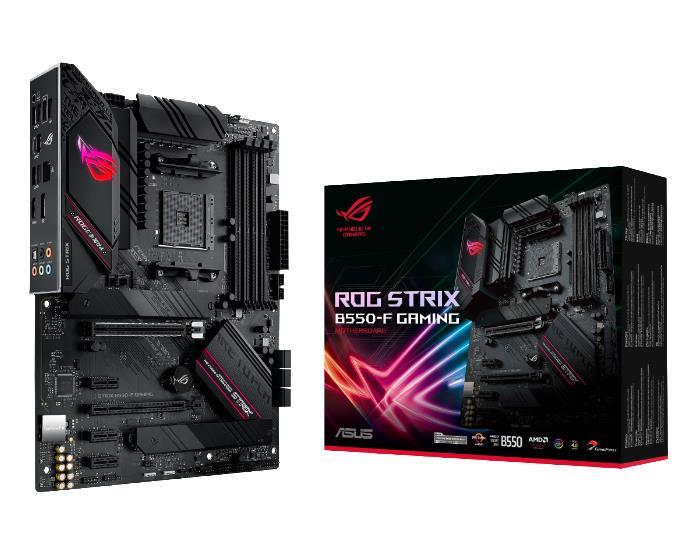 Mainboard ASUS AMD B550 SAM4 ATX 3xPCI-Express 3.0 1x 1xPCI-Express 3.0 16x 2xM.2 1xPCI-Express 4.0 16x Memory DDR4 Memory slots 4 1xHDMI 1xDisplayPort 2xUSB 2.0 1xUSB type C 5xUSB 3.2 1xOptical S/PDIF 1xRJ45 5xAudio port ROGSTRIXB550-FGAMING
