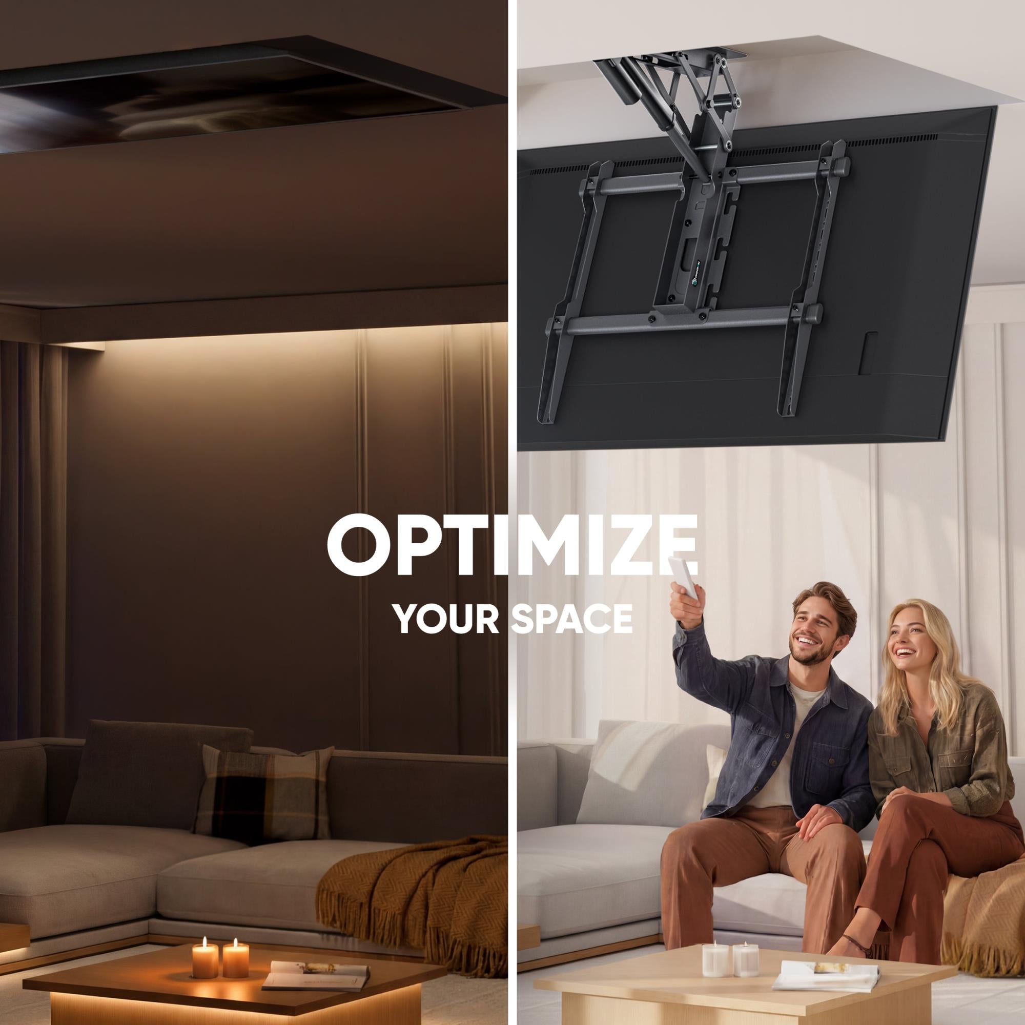 TV SET ACC CEILING MOUNT/50-75" BLACK N3LE-B ONKRON