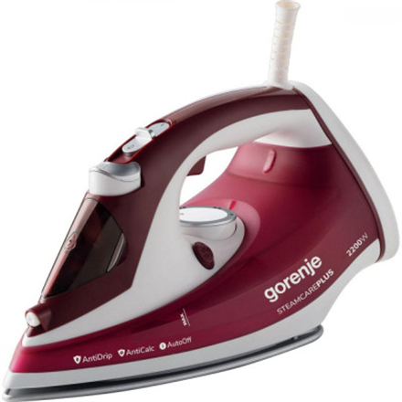 Gorenje | Steam Iron | SIH3000RBC | Steam Iron | 3000 W | Water tank capacity 350 ml | Continuous steam 40 g/min | Steam