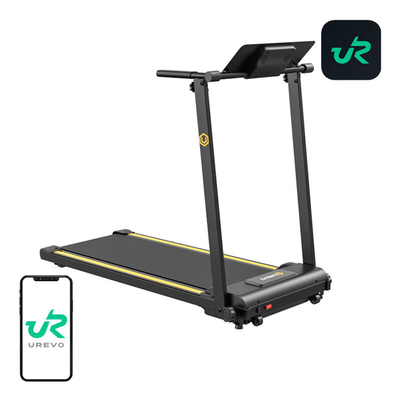 UREVO Foldi Mini electric treadmill (black and orange) - Image 1