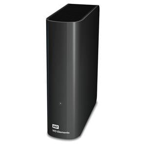 External HDD WESTERN DIGITAL Elements Desktop 6TB USB 3.0 Drives 1 Black WDBWLG0060HBK-EESN