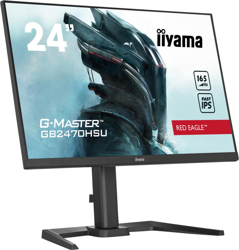 LCD Monitor IIYAMA GB2470HSU-B5 24" Panel IPS 1920x1080 16:9 165Hz Matte 0.8 ms Speakers Pivot Height adjustable Tilt Colour Black GB2470HSU-B5