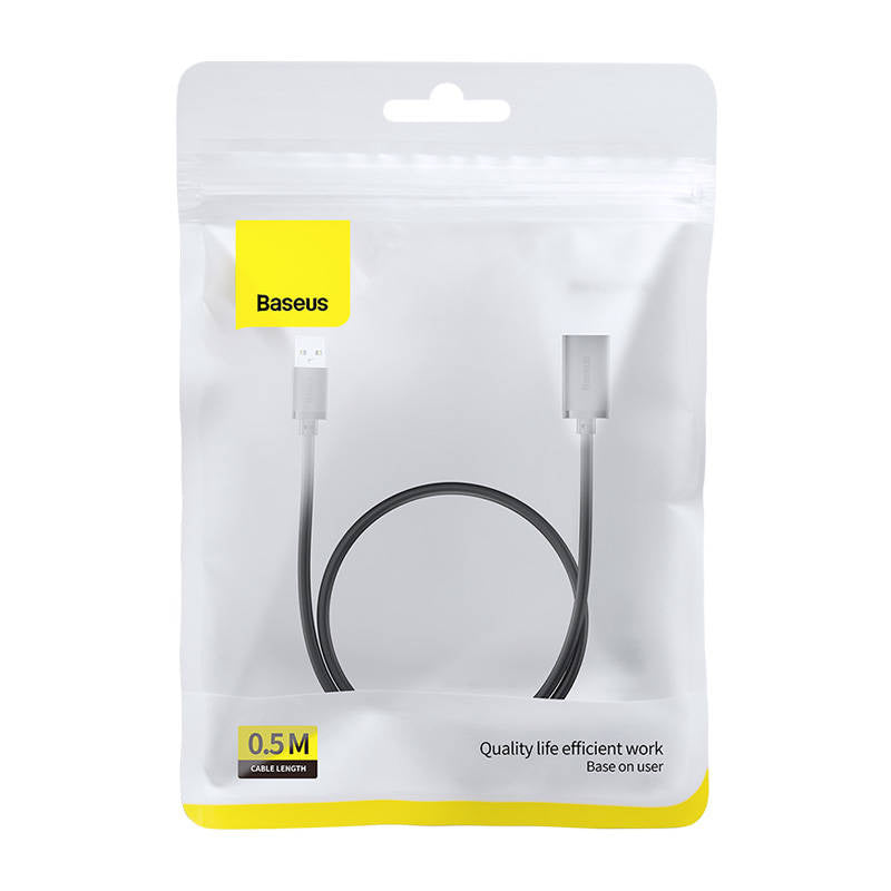 USB 3.0 Extension cable Baseus male to female, AirJoy Series, 0.5m (black) - Product Image 8