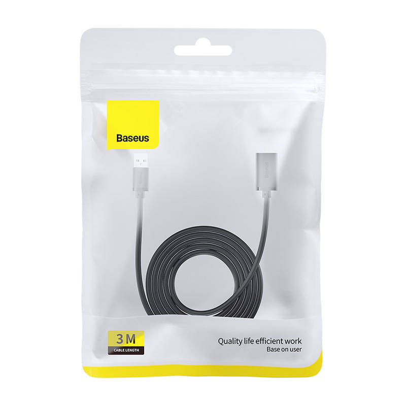 USB 3.0 Extension cable Baseus male to female, AirJoy Series, 3m (black) - Product Image 8